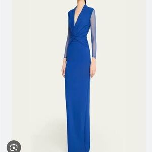 Chiara Boni Royal Blue Long Sleeve Dress